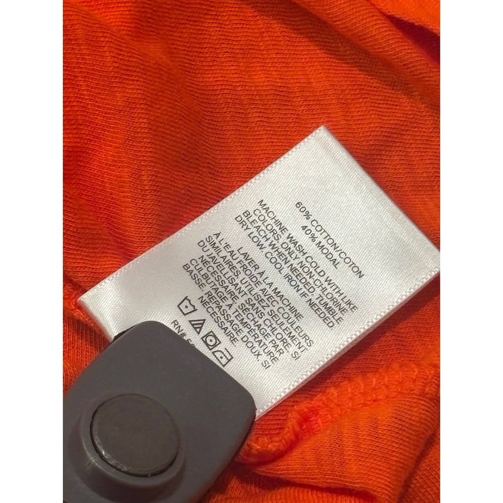 Express Orange Ruffle Sleeve Top Womens Size S - Picture 4 of 6